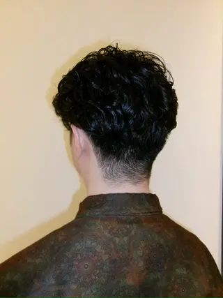 ショート パーマ メンズ 無料カットカラー/ モデル募集💈市川春のヘアスタイル