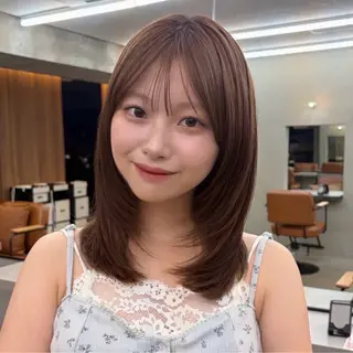 ミディアム 🌸透明感/レイヤー / 栗林 彩🌸のヘアスタイル
