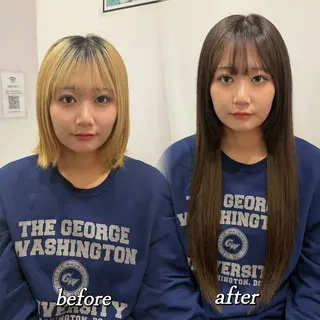 ロング カラー 🦋REISA🦋 エクステ×ハイトーンのヘアスタイル