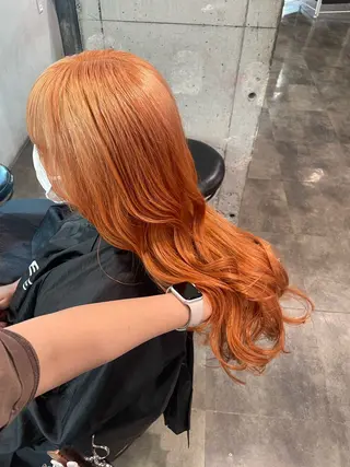 ロング カラー ハイトーン 横浜💞ミオのヘアスタイル