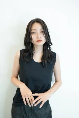 ロング カラー レイヤーカット 赤み消し　店長/大和のヘアスタイル