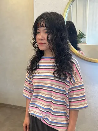 ロング パーマ kako /透明感カラー🤍のヘアスタイル