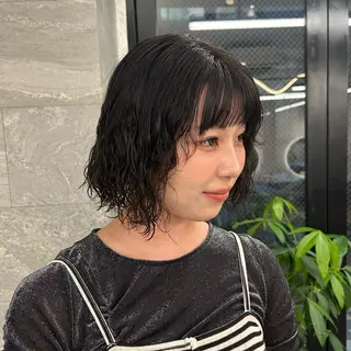 ショート パーマ 🌴海外ハイライト 🌴KUREA🌴のヘアスタイル