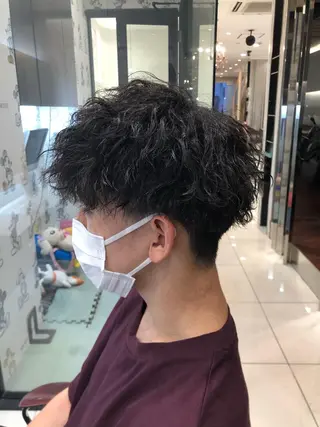 ショート パーマ メンズ 木野 翔斗のヘアスタイル