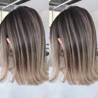 ショート カラー ブリーチ 透明感HIDEのヘアスタイル