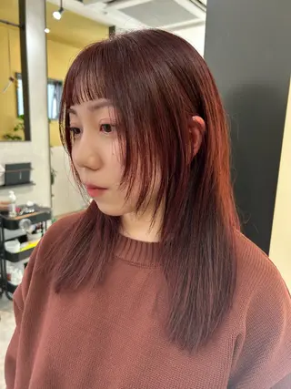 ロング カラー hubhair レイヤー/透明感のヘアスタイル