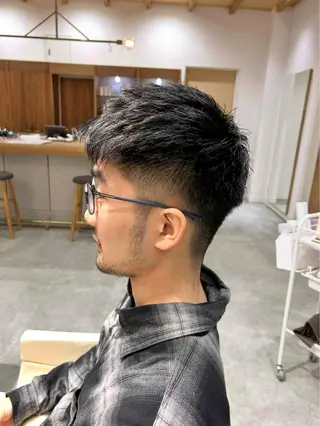 ショート メンズ 佐藤 悠生 メンズパーマ.カットのヘアスタイル