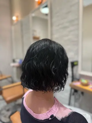 ショート パーマ ボブ・ショート 🌻Yurinaのヘアスタイル