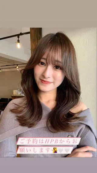 ロング カラー 透明感カラー✂︎ /縮毛矯正/YUKAのヘアスタイル