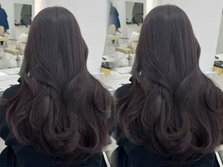 ロング カラー 天野 ひとみのヘアスタイル