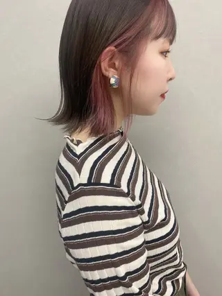 ショート カラー 博多🍒ボブ🌼 ショート🌻大津成美のヘアスタイル