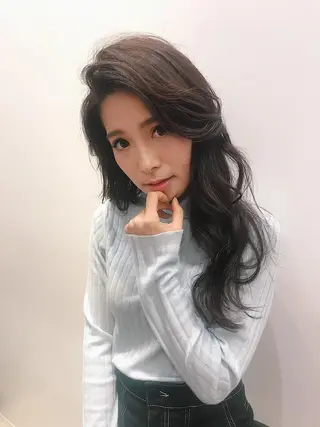 ロング カラー レイヤーカット/艶髪 🎀笠原 優花🎀のヘアスタイル