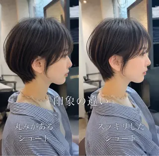 ショート 似合わせカット/心斎 橋/ヘアセットのヘアスタイル