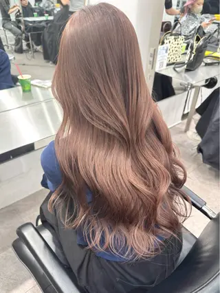ロング カラー 似合わせ×ブリーチダ ブルカラー渋谷/大雅のヘアスタイル