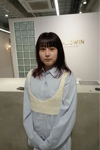 ミディアム カラー 鈴木/ボブ/ ミルクティー/ピンクのヘアスタイル
