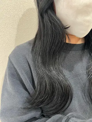 ロング カラー 外国人対応 佐久間のヘアスタイル