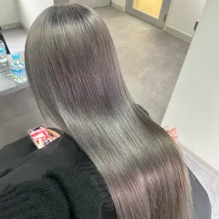 ロング 【ピンク/ラベンダー 】mao🐩💜のヘアスタイル
