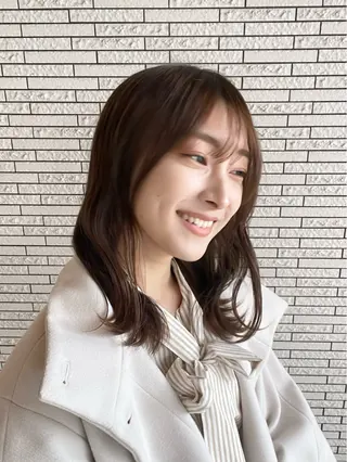 ミディアム 園田 渉 ◤SHIKIO◢のヘアスタイル