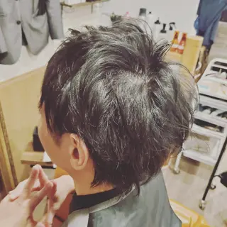 ショート メンズ カラー spa hair ark 富井直美のヘアスタイル