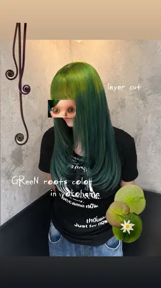 カラー 🎼デザインカラー ヘアメ たま🎀のヘアスタイル