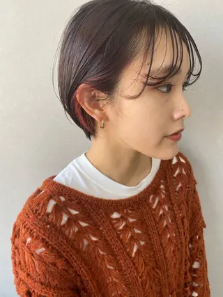 ショート カラー -福岡博多筑紫口- 大津成美のヘアスタイル