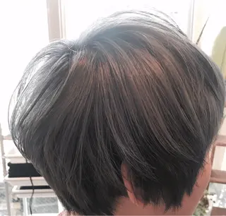 ショート カラー 【渋谷で人気】艶髪× 髪質改善/ツヤカラーのヘアスタイル