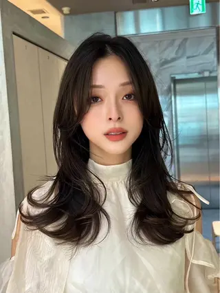 ロング Ruri縮毛矯正 酸性ストレート/ボブのヘアスタイル
