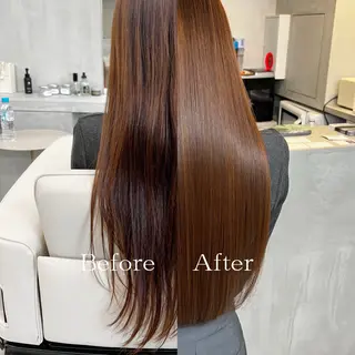 ロング カット無料/髪質改善 髪質根本改善/艶髪のヘアスタイル