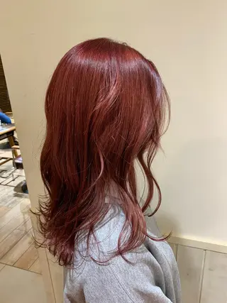 セミロング カラー 💖クボ モモ💖のヘアスタイル