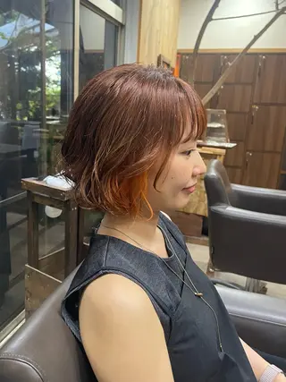 ショート カラー 大村 日向子のヘアスタイル