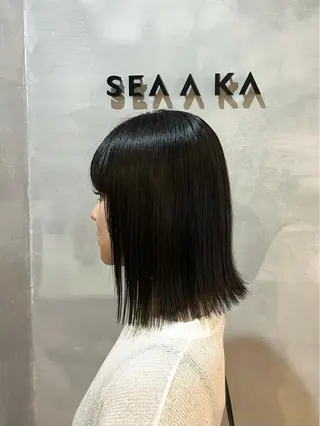 ショート カラー パーマ ヘアアレンジ ネイル マツエク・マツパ アイブロウ 中川 もえか【明石】のヘアスタイル