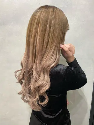 ロング カラー ヘアアレンジ FAAM Tsuneのヘアスタイル