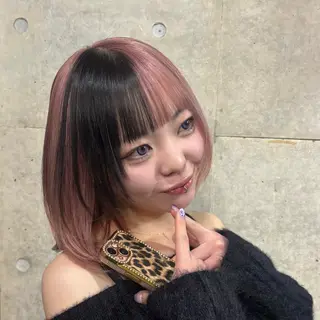 カラー HAGA HINAのヘアスタイル