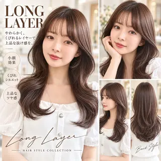 ミディアム カラー 🦋韓国風レイヤー/ 艶髪矯正🦋凛太郎のヘアスタイル