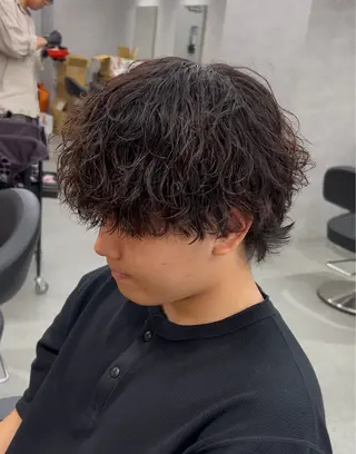 ショート パーマ ヘアアレンジ メンズ 🩵韓国スタイル特化 🩵yuuのヘアスタイル