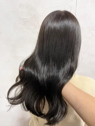 セミロング ブリーチなし透明感 カラー/チサト🌿のヘアスタイル