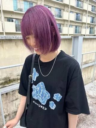 ショート カラー ハイトーン/ショート 村上淳乃🐥のヘアスタイル