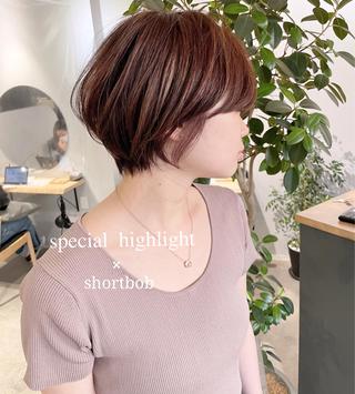 ショート 岸川 恭子のヘアスタイル