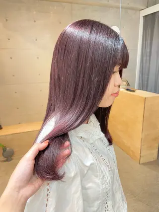 ロング カラー 【表参道】Ruri デジタルパーマのヘアスタイル