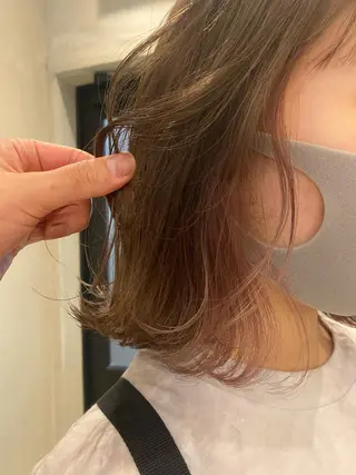 ショート 新宿/顔周りカット +レイヤー＝しずく♩のヘアスタイル