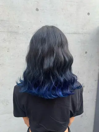 ミディアム カラー 色落ちまでキレイに！ ！女性サロンのヘアスタイル