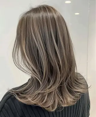 ミディアム 【白髪ぼかし特化】 お悩み改善/深川諒のヘアスタイル