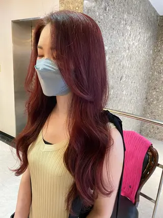 ロング カラー Pia ツボイ ケイタのヘアスタイル