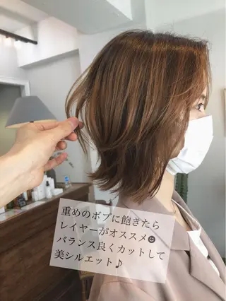 ミディアム 中野 恵脩のヘアスタイル