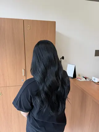 ロング 綾香/暗髪 /透明感カラー💜のヘアスタイル