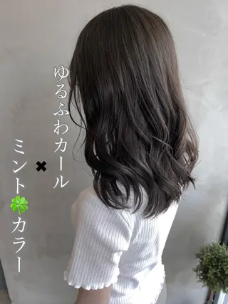 ミディアム カラー ヘアアレンジ ネイル マツエク・マツパ 夜23時まで予約🉑 reverieあきらのヘアスタイル