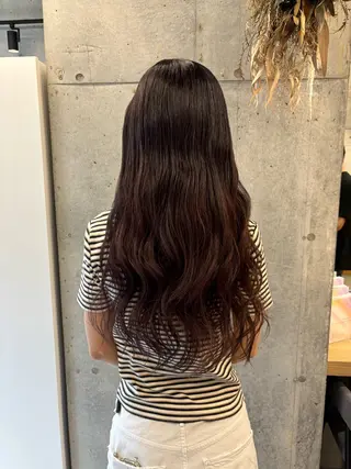 ロング カラー mai/天神美容室 【丸みショート】のヘアスタイル