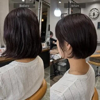 ショート 天王町×韓国レイヤー 髪質改善  佐藤友茉のヘアスタイル