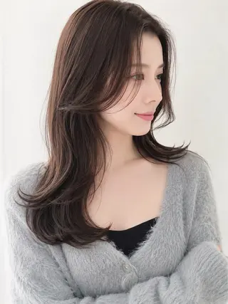 セミロング カラー 🦋韓国風レイヤー/ 艶髪矯正🦋凛太郎のヘアスタイル