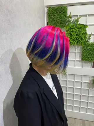 ミディアム カラー ヘアアレンジ Hiro ヒロのヘアスタイル